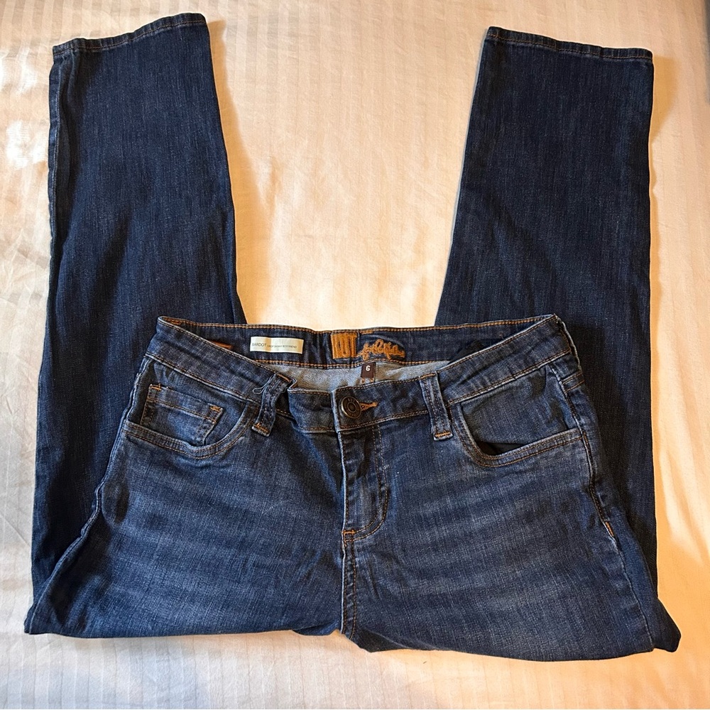 Kut From The Kloth Bardot Crop Skinny Boyfriend Jeans